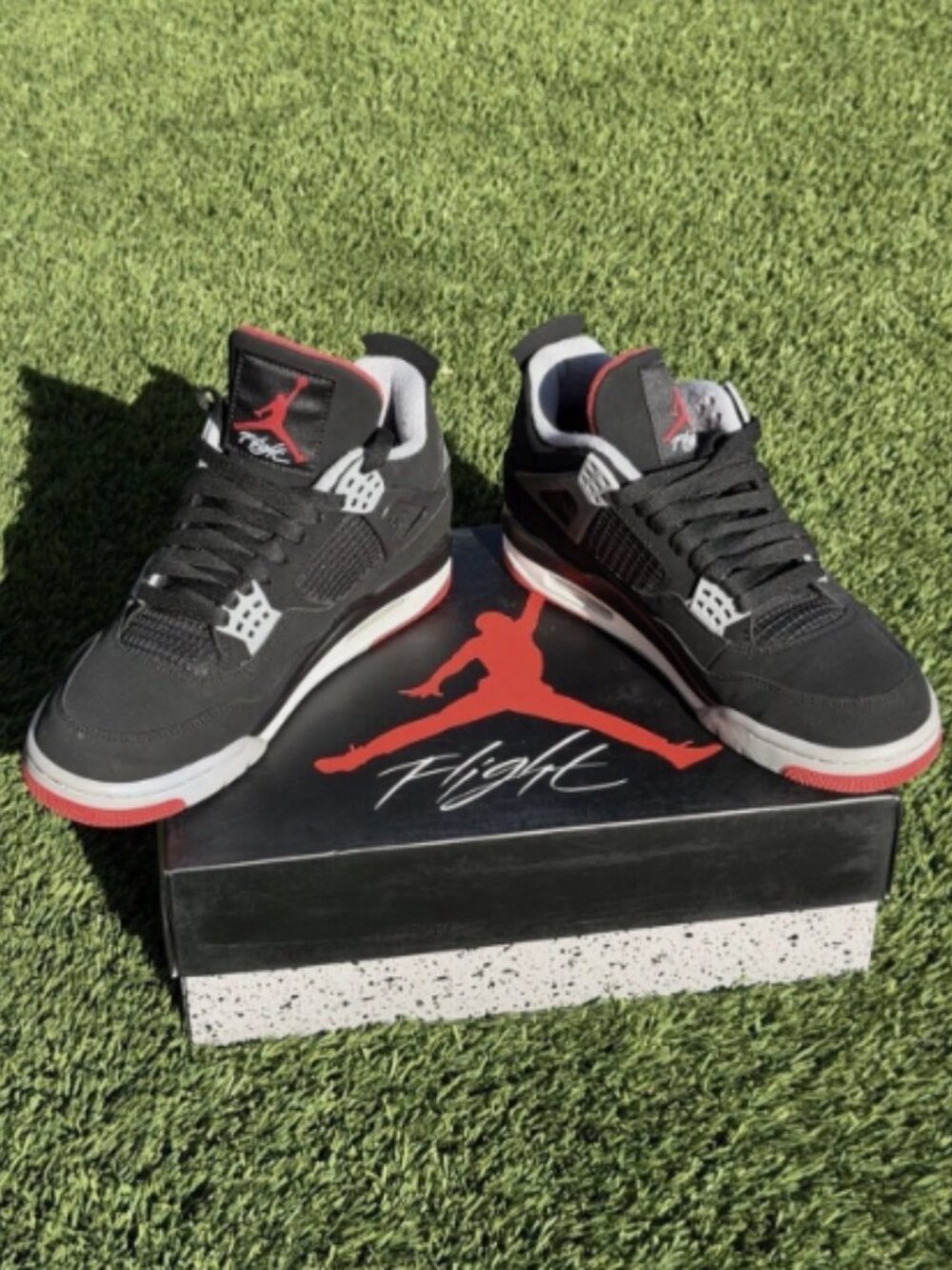 Nike Air Jordan 4 Bred OG Retro Red Black Men’s Shoe
